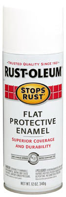 Rust-Oleum® 7790-830 Stops Rust® Protective Enamel Spray, 12 Oz, Flat White