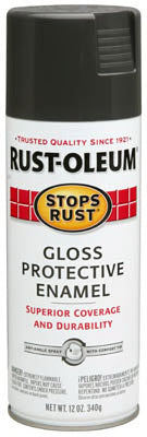 Rust-Oleum® 7784-830 Stops Rust® Protective Enamel Spray, 12 Oz, Charcoal Gray