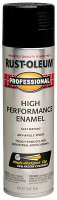 Rust-Oleum® Professional Protective Enamel Spray Paint, 15 Oz, Gloss Black