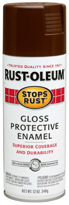 Rust-Oleum® 7775-830 Stops Rust® Protective Enamel Spray, 12 Oz, Leather Brown