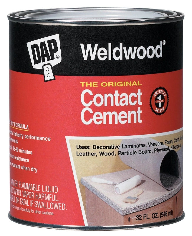 Dap 00273 Weldwood Original Contact Cement, 1 Gallon, Tan