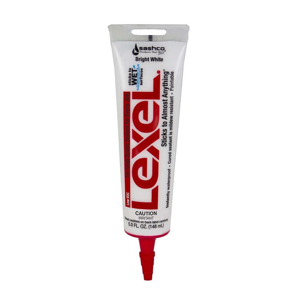 Sashco® 13043 Lexel® Tough Elastic Sealant Caulk, White, 5 Oz