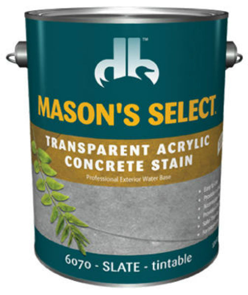 Mason's Select® DB0060704-16 Transparent Acrylic Concrete Stain, Slate,1 Gallon