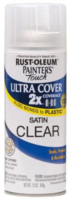 Rust-Oleum® Painters® Touch 2x Ultra Cover Spray Paint, 12 Oz, Satin Clear