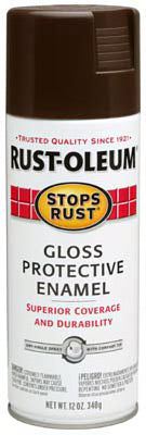 Rust-Oleum® Stops Rust® Protective Gloss Enamel Spray, 12 Oz, French Roast