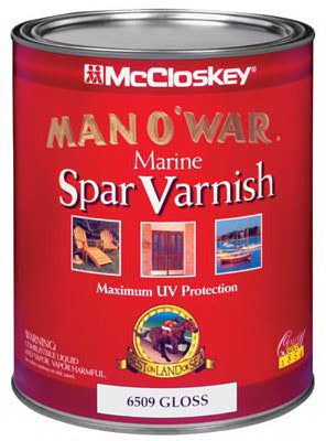 Valspar 6509-05 McCloskey Man O'War Marine Spar Varnish 1 qt, Gloss