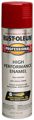 Rust-Oleum® 7565838 Professional Enamel Spray Paint, 15 Oz, Gloss Regal Red