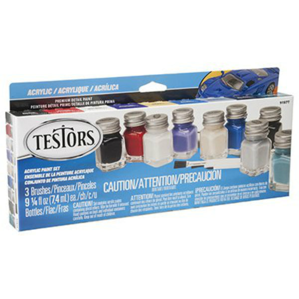 Testors® 9197T Acrylic Auto & Truck Paint Set, 9-Color