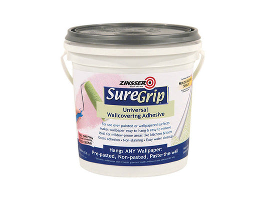 Zinsser 2872 SureGrip Universal Wallcovering Adhesive, Gallon