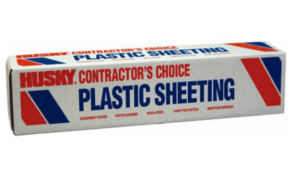 Husky CF0212-200C Polyethylene Sheeting, 12' x 200', 2 Mil, Clear