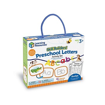 Learning Resources Skill Builders! Preschool Letters - 91 Pieces Boys and Girls Ages 3+ Toddler Learning Activities Preschool Learning Materials