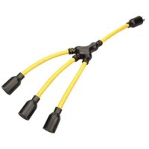 Coleman Cable 090238802 Twist-To-Lock W Adapter, 20 Amp, Yellow