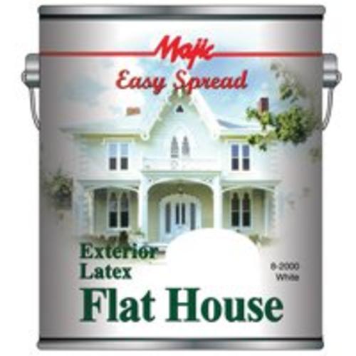 Easy Spread - Majic 8-2000-1 Exterior Latex Flat House Paints, White