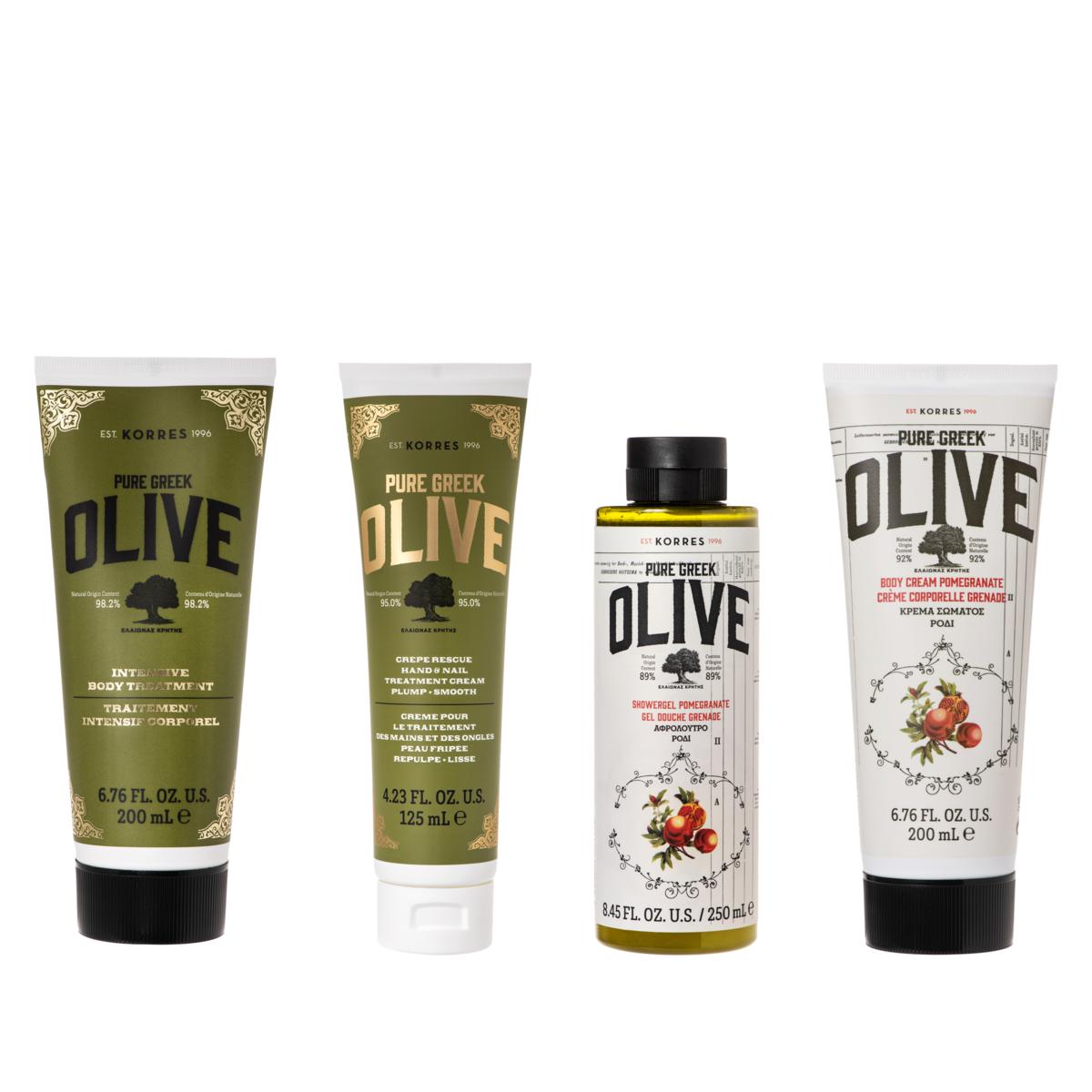 Korres 4-piece Olive Oil & Pomegrante Collection