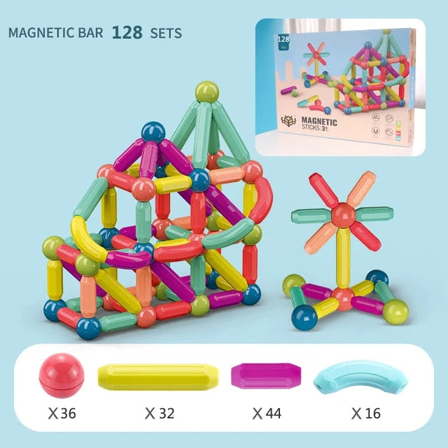 Kids Magnetic Balls & Rods - Educational Magnet Building Blocks - JCEE Shop