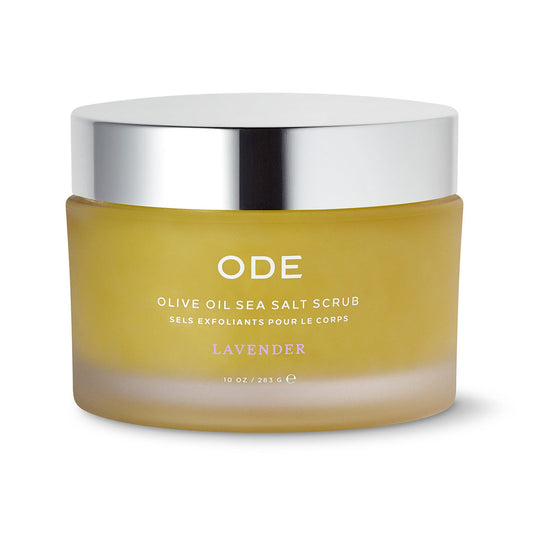 Olive Oil Sea Salt Scrub | Made in California Lavender