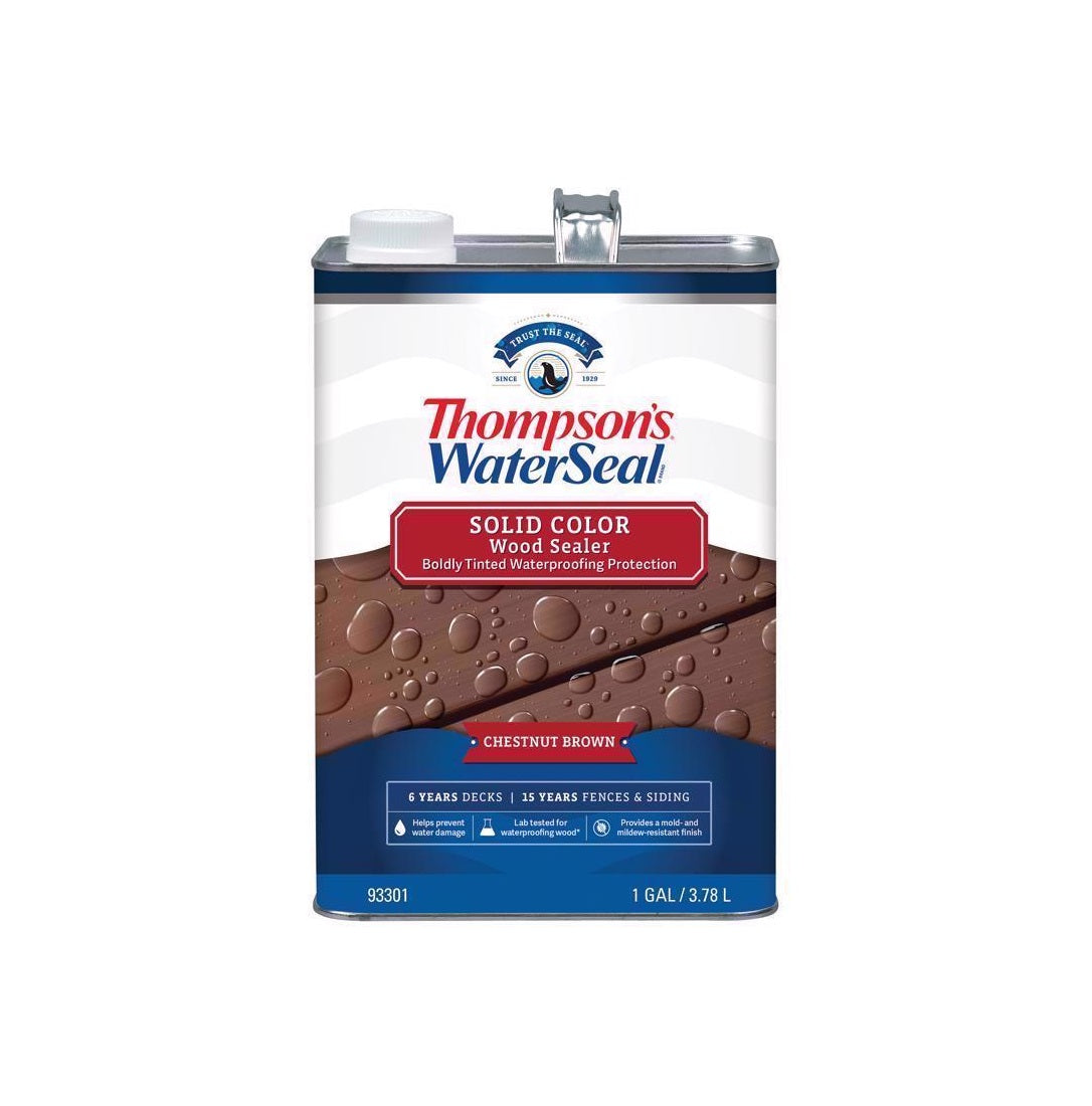 Thompson's WaterSeal TH.093301-16 Wood Sealer Waterproofing Wood Stain and Sealer, 1 Gallon