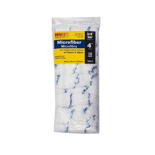 Whizz 25018 Microfiber Roller, 4" x 3/4"