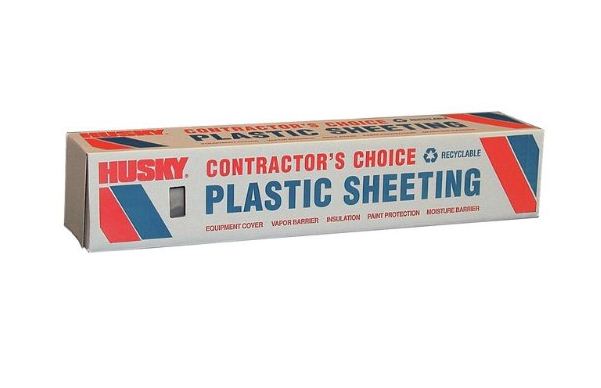 Husky CF0620-50C Plastic Sheeting, 20' x 50', Clear