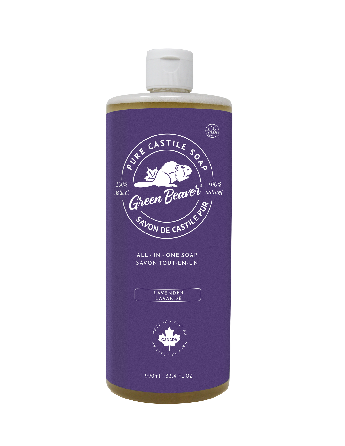 Green Beaver - Sunflower Liquid Soap - Lavender, 1L