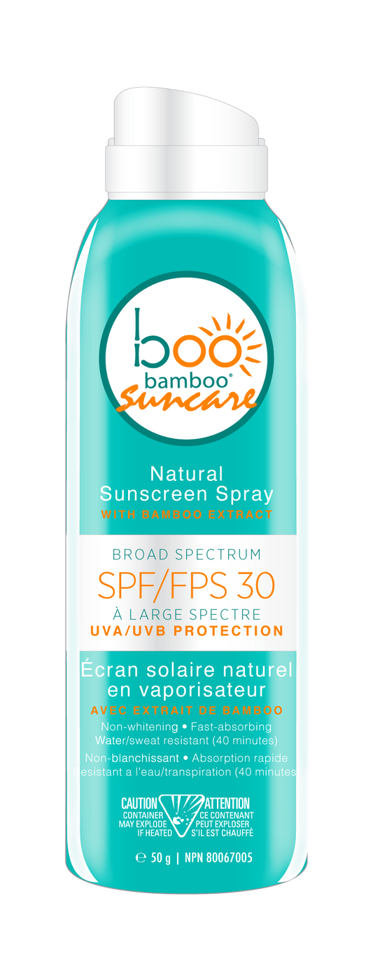 Boo Bamboo - SPF 30 Natural Sunscreen Mini Spray, 50 g