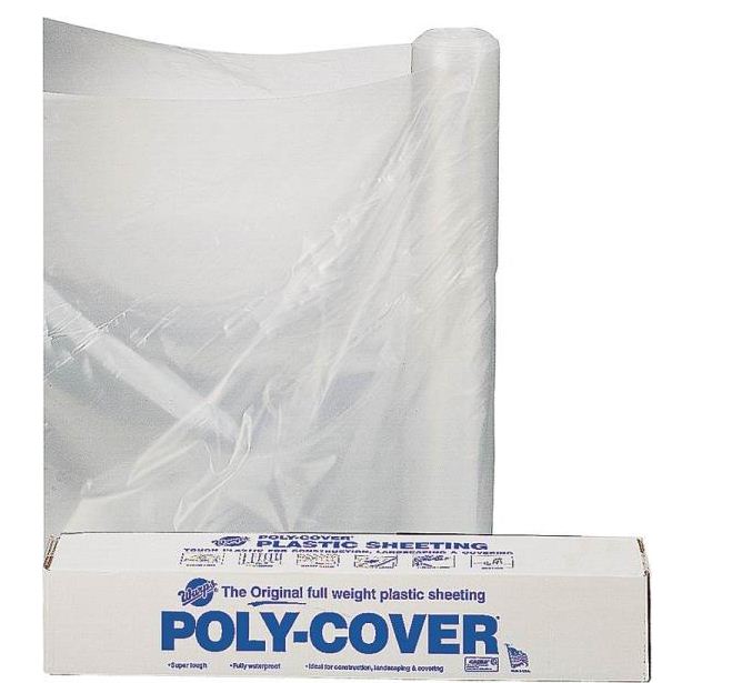 LBM Poly 4X12-C 4-Mil Black Poly Film, 12' x 100', Clear