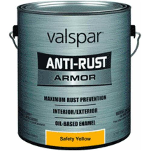 Valspar 044.0021845.007 Anti-Rust Armor Paint, 1 Gallon, Safety Yellow