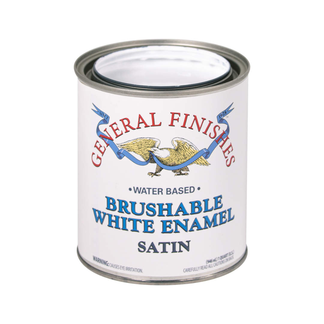 General Finishes Brushable White Enamel Satin Quart