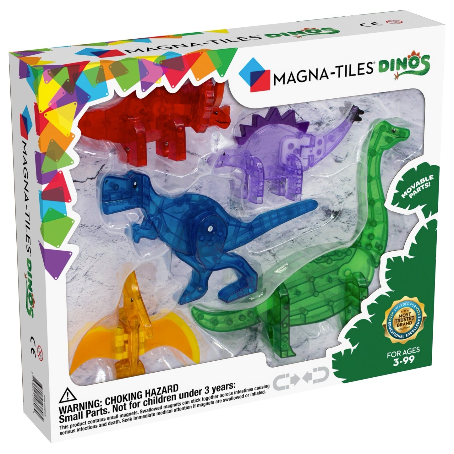 Magna-Tiles Dinos 5-Piece Set