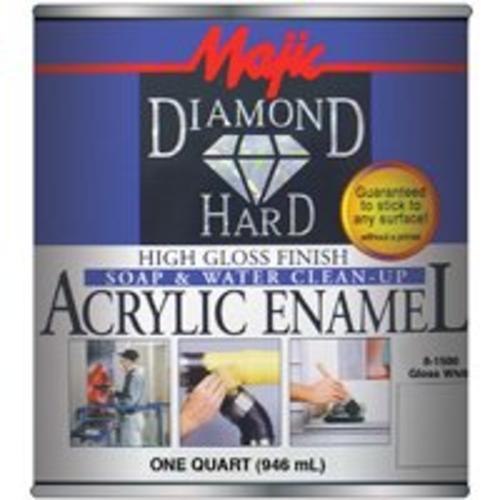 Majic 8-1500-2 Acrylic Enamel Gloss, White, Quart