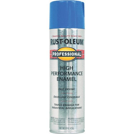 Rust-Oleum® Professional Protective Enamel Spray Paint, 15 Oz, Safety Blue