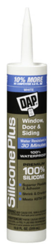 Dap® 08780 Silicone Plus™ Premium Window & Door Rubber Sealant, 10.1 Oz, White