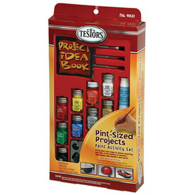 Testors® 4031 Kids Pint-Sized Projects Acrylic Paint Activity Set