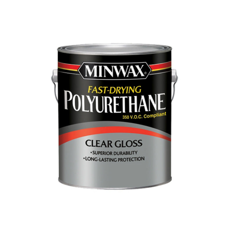 Minwax 319000000 Fast-Drying Polyurethane Oil Based Finish, 1-Gal, Clear Gloss