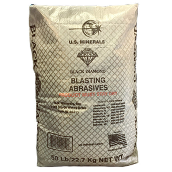 Black Diamond 07TSMBB5 Coal Slag Roofing Granules, Medium, 50 Lbs