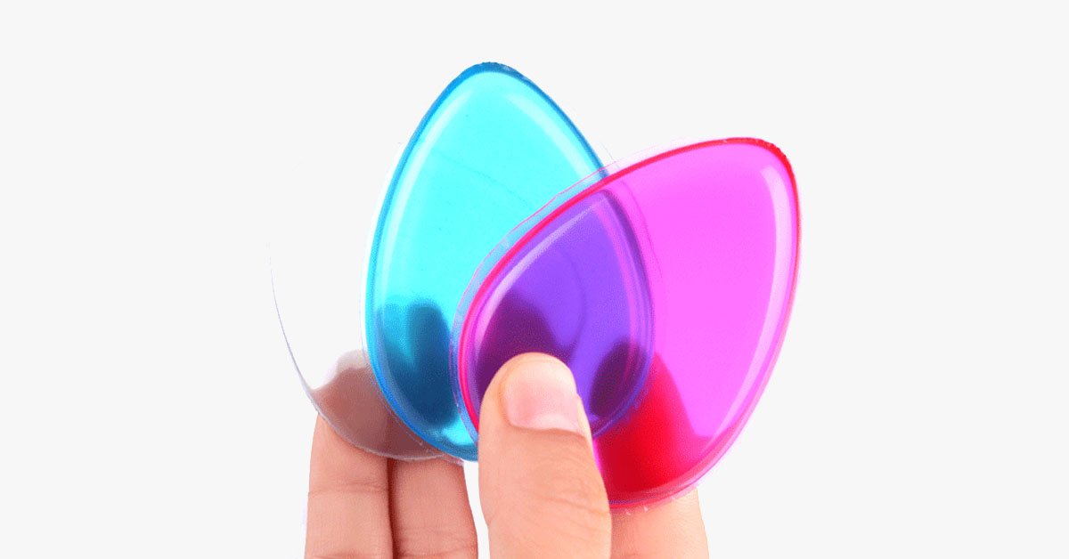 Silicone Makeup Applicator Set of 3- Blends Makeup Easily Without Soaking Up the Product