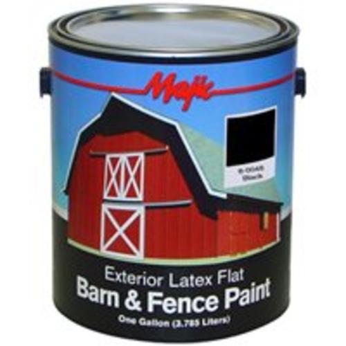 Majic 8-0048-1 Barn & Fence Latex Flat Paint 1 Gal, Black