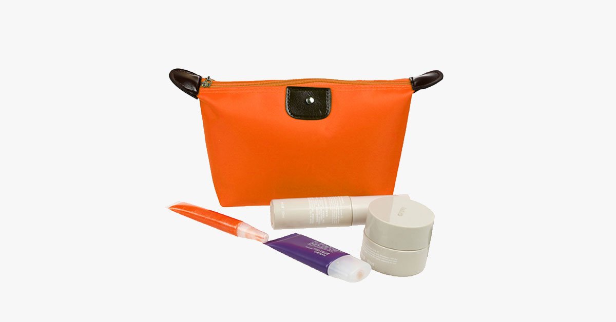 Candy Cosmetic Travel Pouch - Nylon Bag - Zipper Closure - Perfect to Organize Your Cosmetics!