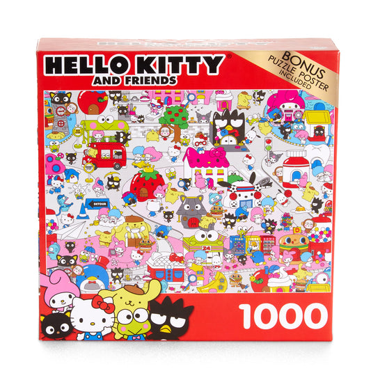 Hello Kitty and Friends Welcome to Sanrio Town 1000-Piece Puzzle