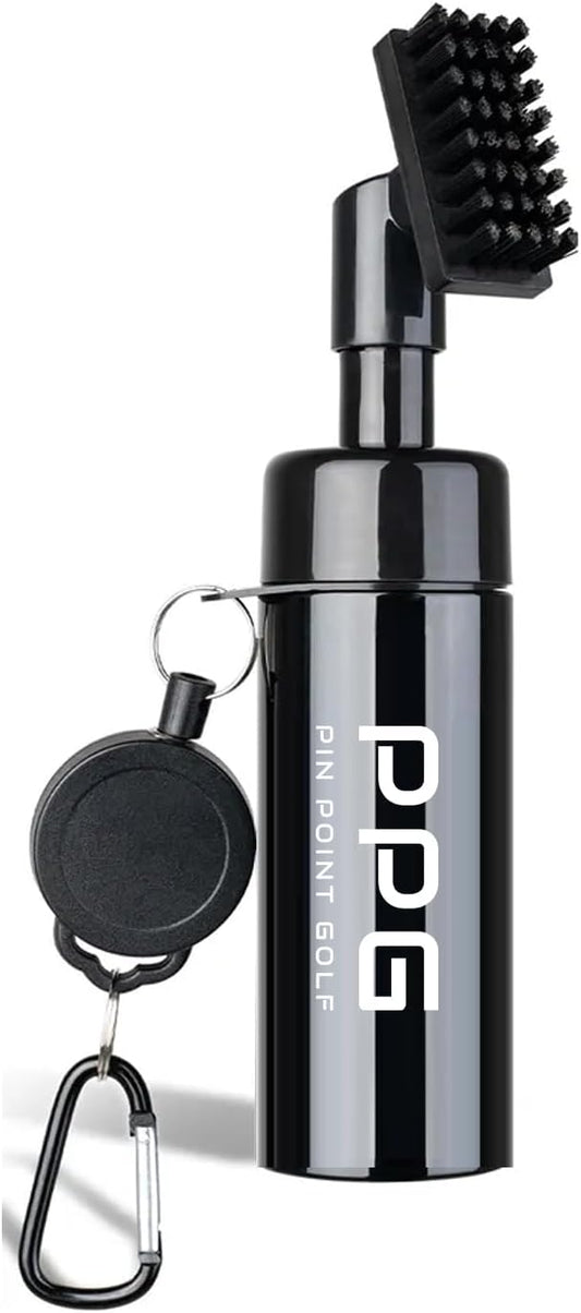 PIN Point Golf: Spray Bottle Golf Club Cleaner - Convenient Attachment, Refillable Water Reservoir, Efficient Spray Nozzle, Secure Design for Golfers - Elevate Your Swing Accuracy