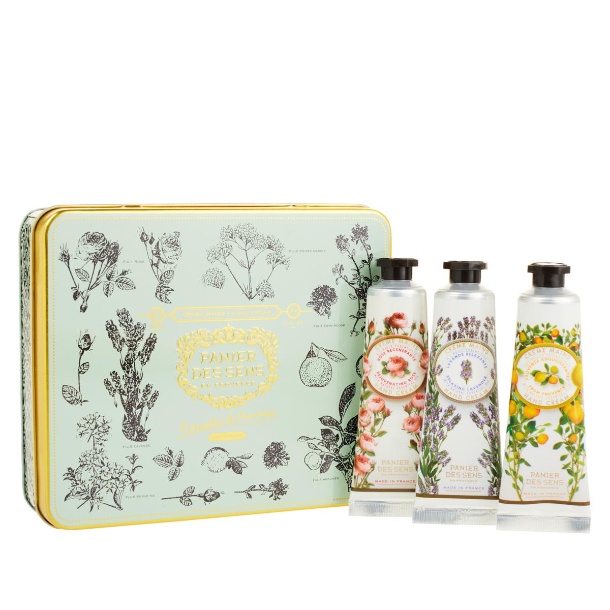 Panier des Sens Hand cream set of 3 mini hand cream (Provence, Rose, Lavender)