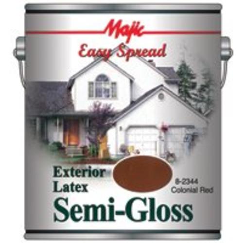 Majic 8-2344-1 Exterior Latex Paint Semi Gloss, Colonial Red