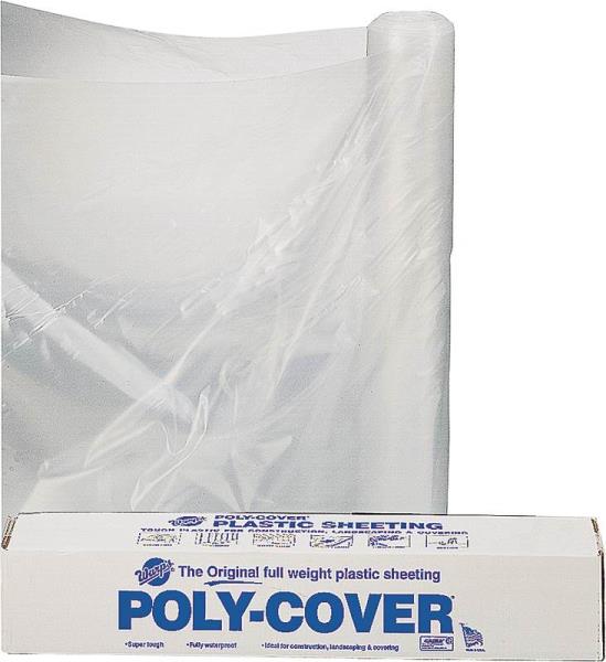 Lbm Poly 4X6-C Polyethylene Sheeting,  6&#039; x 100&#039;, Clear