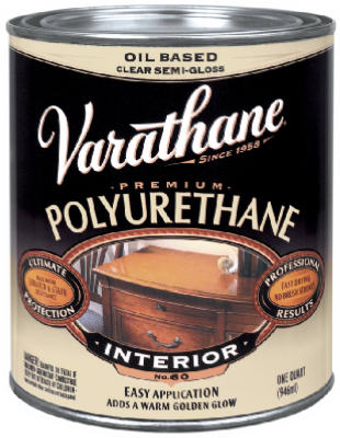 Varathane 6041 Interior Semi Gloss Premium Polyurethane, 1 Qt