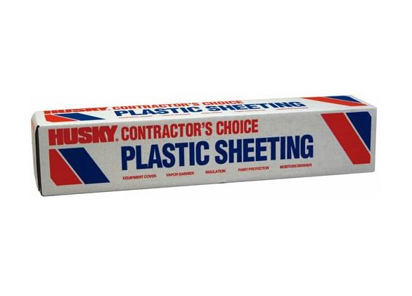 Husky CF01512-200C Plastic Sheeting, 12&#039; x 200&#039;, Clear