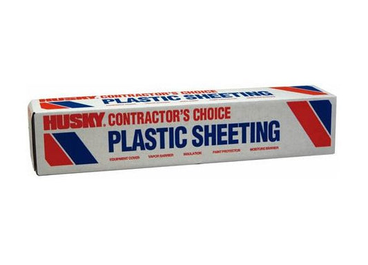 Husky CF01512-200C Plastic Sheeting, 12&#039; x 200&#039;, Clear