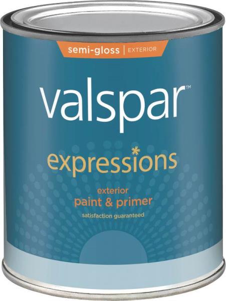 Valspar 17164 Expressions Exterior Latex Paint, Clear, 1 Quart