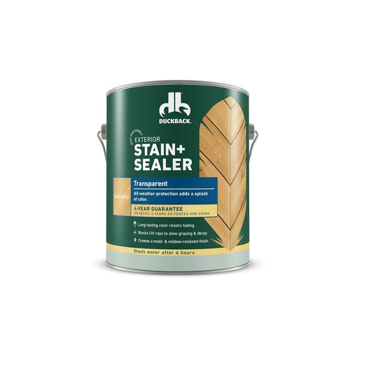 Duckback DBWB81000-16 Transparent Stain + Sealer, Gallon