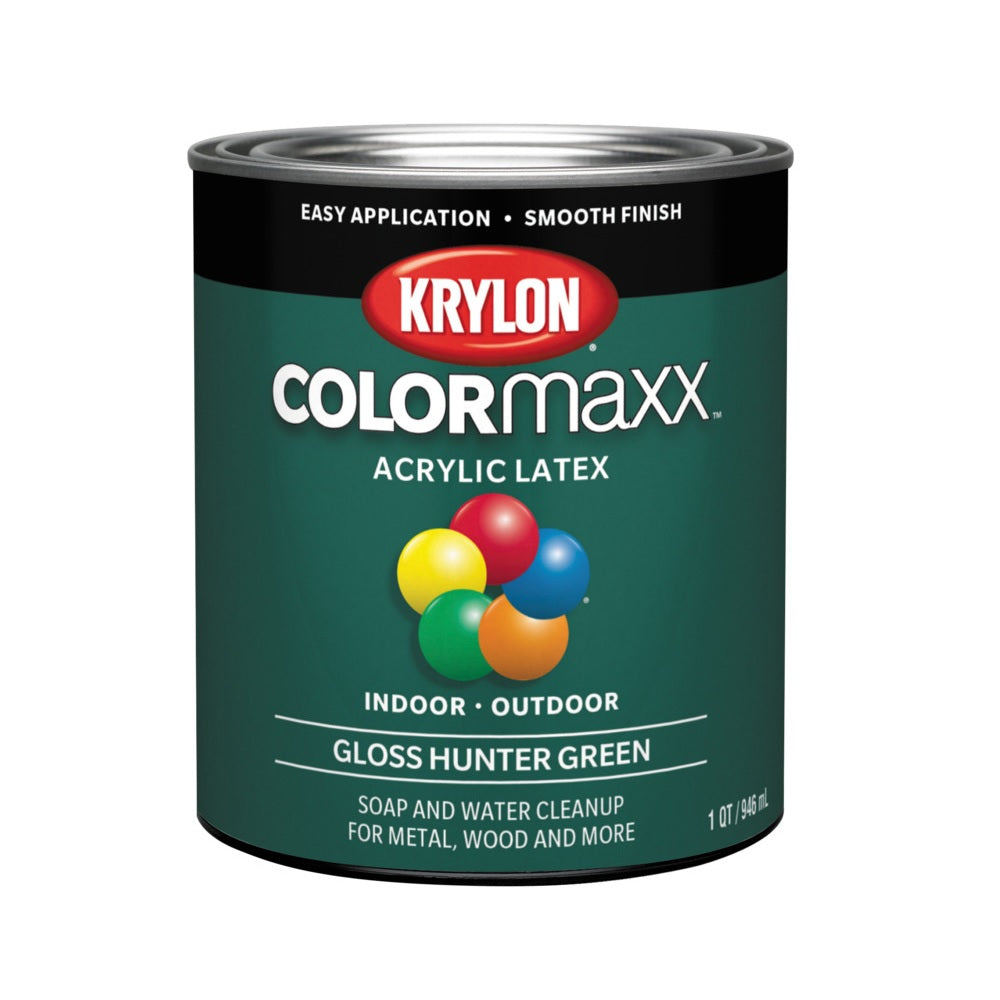 Krylon K05642007 COLORmaxx Interior/Exterior Paint, 32 Oz