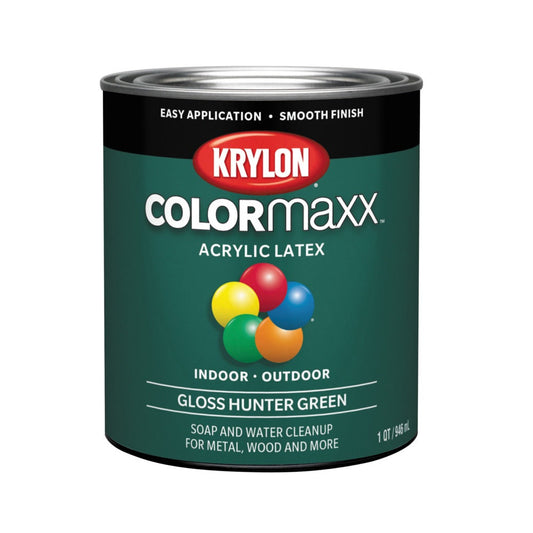 Krylon K05642007 COLORmaxx Interior/Exterior Paint, 32 Oz
